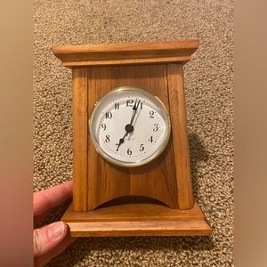Desk clock - oak
